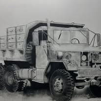 Military truck art